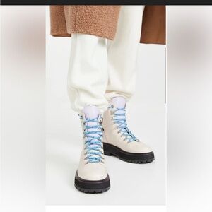 LARROUDE Jordan Boot In Ivory Leather